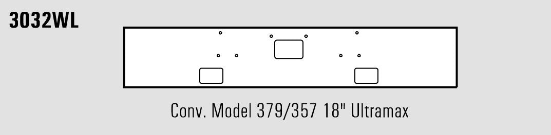 Peterbilt 379 / 357 Steel Chrome 18? Ultra Max Bumper With Fog light Hole Cutouts - Big Truck Hoods