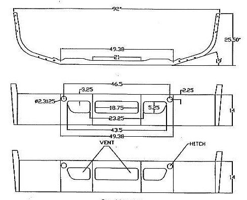 Freightliner Cascadia Bumper Steel Chrome  US Made.