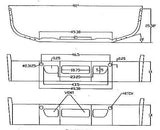 Freightliner Cascadia Bumper Steel Chrome  US Made.