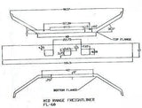 Freightliner FL 60 70 80 Bumper Steel Chrome