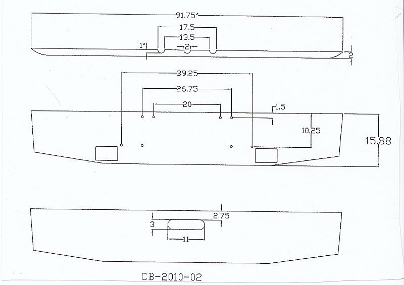 Freightliner Classic Steel Chrome Bumper Tapered Ends 1984-Later With Fog Light Hole Cutouts 8 Bolt