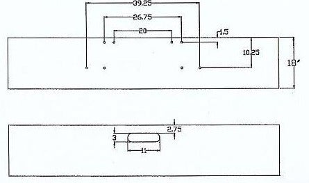 Freightliner FLD Classic Bumper 18" Ultramax 8 Bolt