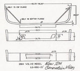 Volvo VNM Steel Chrome Bumper