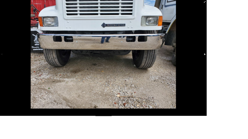 International 4600 / 4700 / 4900 / 8100 Bumper Painted Black