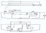 International 9300 / 9370 Steel Chrome Bumper With Fog Light Hole Cutouts