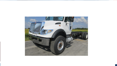 International 7300, 7400, 7500, 7600, 7700 Standard Wrap Steel Chrome Bumper - Big Truck Hoods