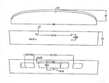 International 7300, 7400, 7500, 7600, 7700 Standard Wrap Steel Chrome Bumper