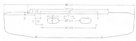 Parachoques cromado de acero serie Forward Axle de Sterling Set