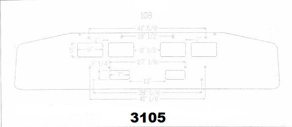 Parachoques cromado de acero Ford LTL