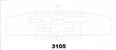 Parachoques cromado de acero Ford LTL