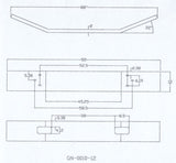 Mack CL Series with 2 Tow Holes Steel Chrome Bumper