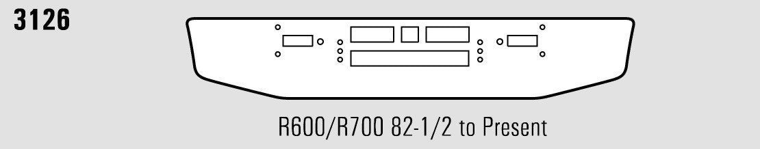 Mack R600, R700 Steel Chrome Bumper - Big Truck Hoods