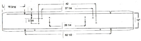 Mack RD 688S/6900S CV713 Steel Chrome Bumper