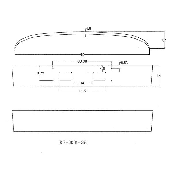 GMC Top Kick / Kodiak / C4500 / C5500 / C6500 / C7500 Parachoques de acero cromado