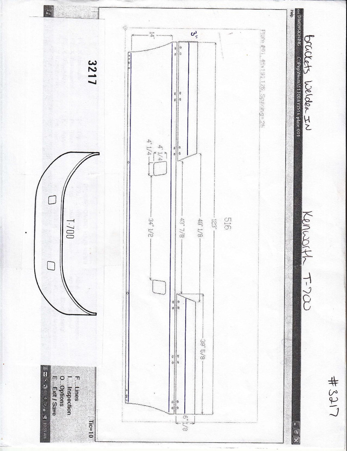 Parachoques de acero cromado Kenworth T-700