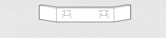 Mack GU/ CTP 713 2 Tows Steel Chrome Bumper - Big Truck Hoods