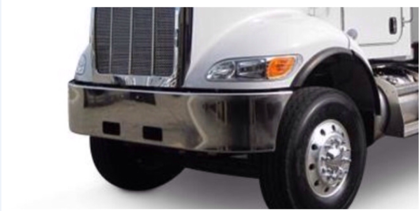 Peterbilt 348 Steel Chrome Bumper 16"