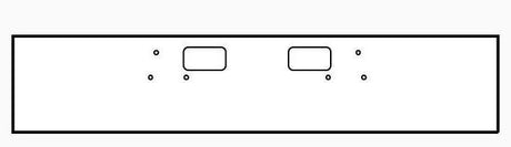 Ford LN, LT, LTN, LTL, 800, 8000, 900, 9000 (18 in. Ultramax) Steel Chrome Bumper - Big Truck Hoods