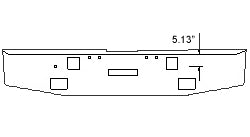 Freightliner Classic Bumper With Fog Light Hole Cutouts - Big Truck Hoods