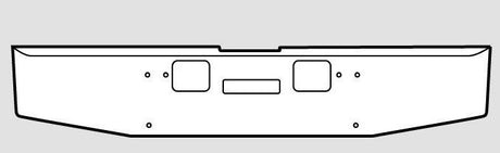 Freightliner Classic Bumper Without Fog Light Hole Cutouts - Big Truck Hoods