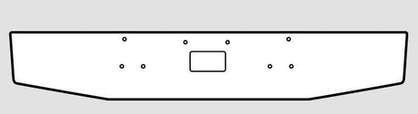 Peterbilt 379 / 357 / 378 Steel Chrome Bumper Axle Forward Without Fog Light Hole Cutouts - Big Truck Hoods