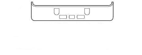 Mack CH SFA Steel Chrome Bumper - Big Truck Hoods