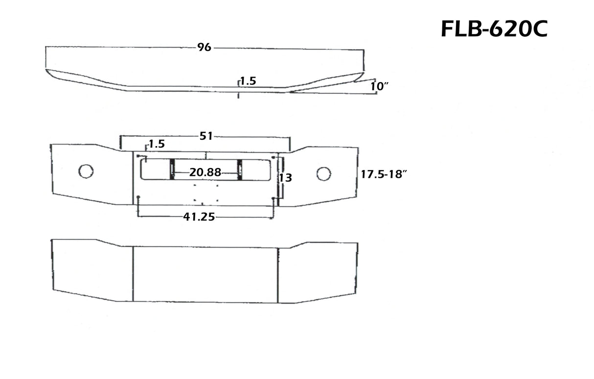 Freightliner Coronado Steel Chrome Front Bumper