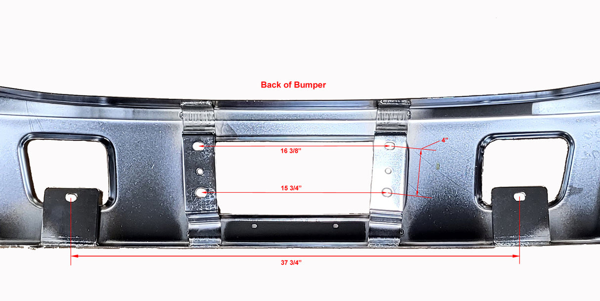 Hino 238, 258, 268, 338 Bumper 2005-2021 Steel Chrome