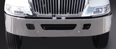 International 7300, 7400, 7500, 7600, 7700 Full Wrap Steel Chrome Bumper DuraBuilt