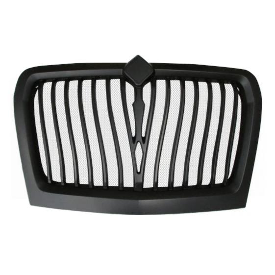 International LT Grill Modified Design Black Matte Plastic - Big Truck Hoods