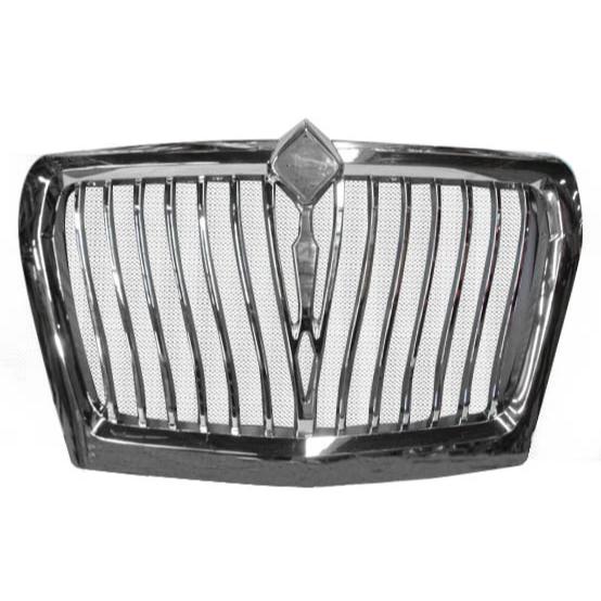 International LT Grill Modified Design Chrome Plastic - Big Truck Hoods