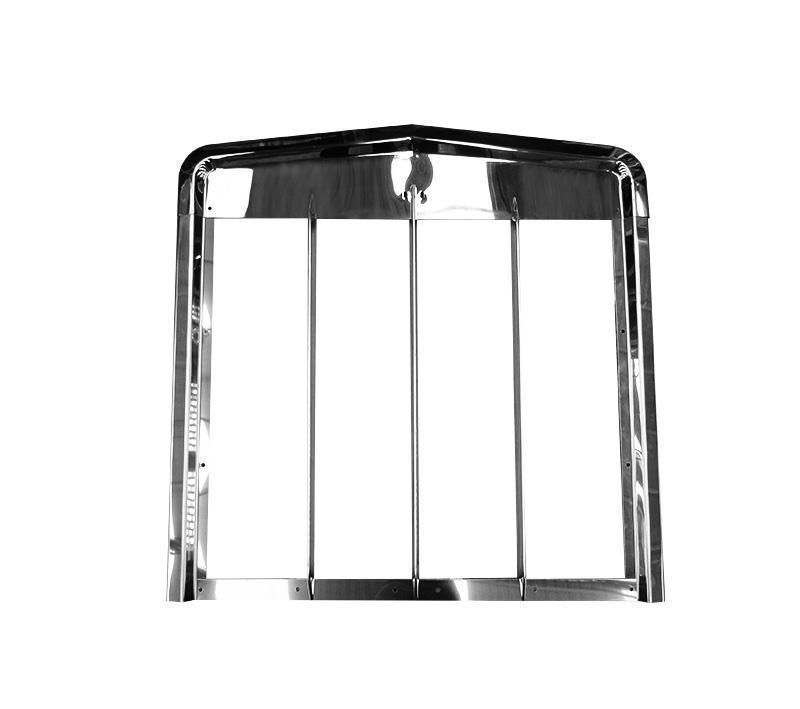 Kenworth W900L Stainless Steel Grill Surround - Big Truck Hoods