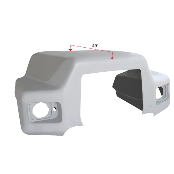 Mack U/DM 600 new aftermarket hood. 49â€ Length. #QM 5762, QM