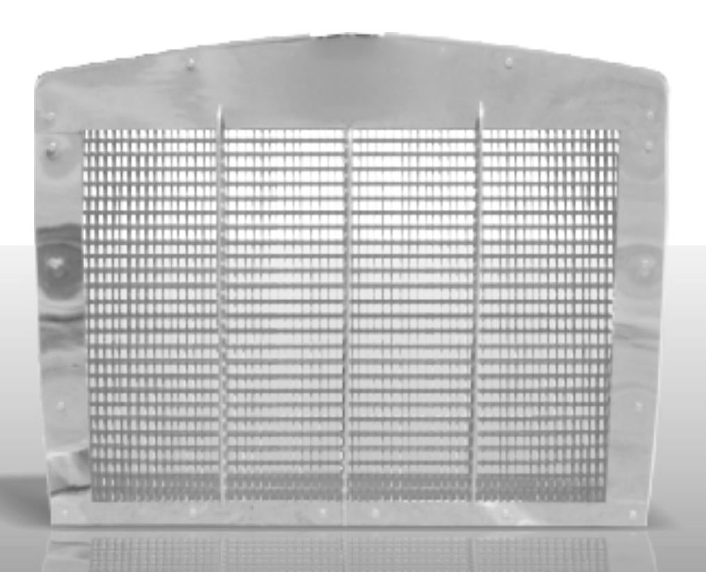 Kenworth T-800 new aftermarket stainless steel grille. 1987-Up