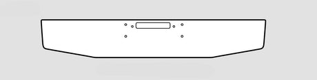 Western Star Steel Chrome Bumper Without Fog Light Hole Cutouts - Big Truck Hoods