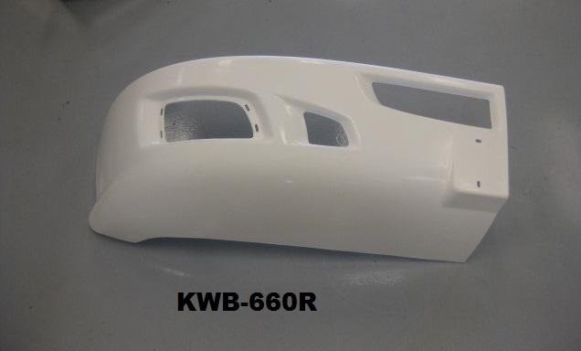 Kenworth T-660 Fiberglass Bumper (Passenger Side) - Big Truck Hoods