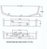 Kenworth T-600 Steel Chrome Bumper