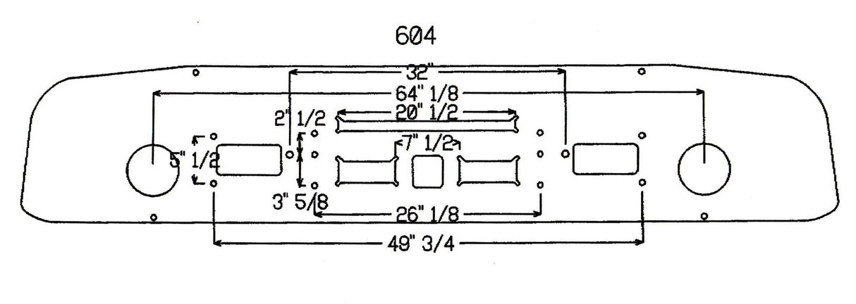 Mack R600, R700 Parachoques de acero cromado