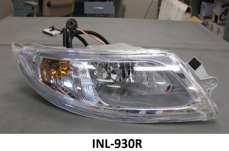 International 4100 / 4200 / 4300 / 4400 / 8500 / 8600 Passenger Side Headlight Assembly - Big Truck Hoods