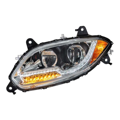 International LT Headlight Chrome  2017 - 2021 LH Headlight Assembly Full LED